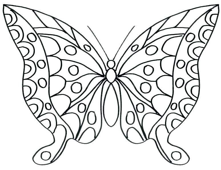Cute Butterfly Coloring Pages at GetColorings.com | Free printable ...