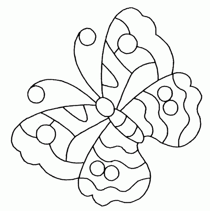 733x735 Free Butterfly Coloring Page Amp Coloring Book