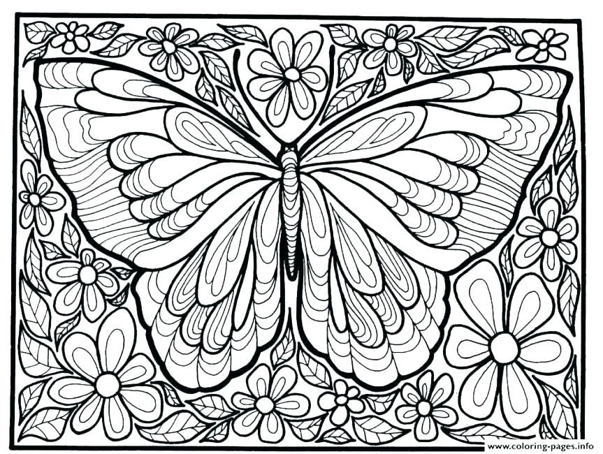 863x650 Free Printable Butterfly Coloring Pages Cute Butterfly Coloring