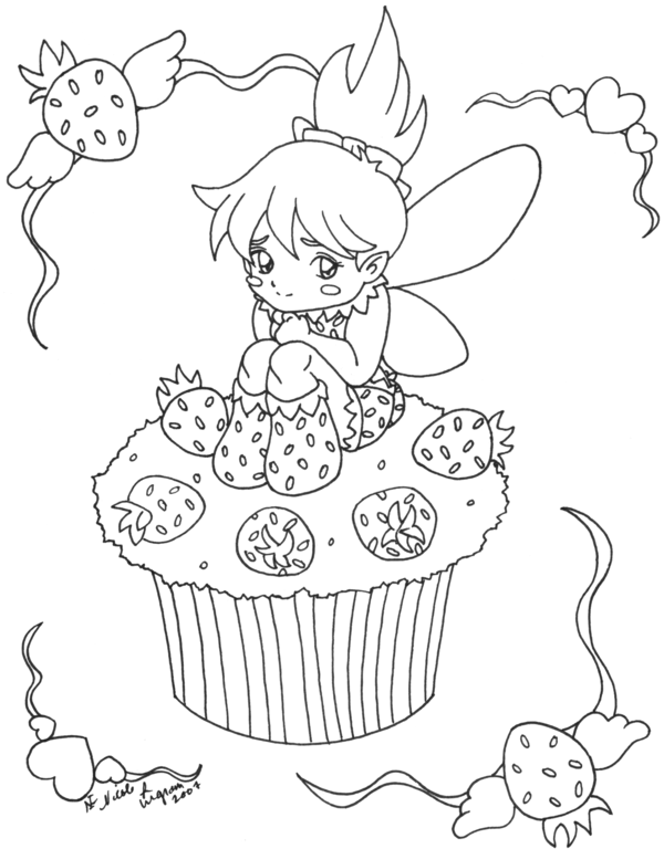 Cupcake Coloring Pages 600x768 Cupcake Coloring Pages