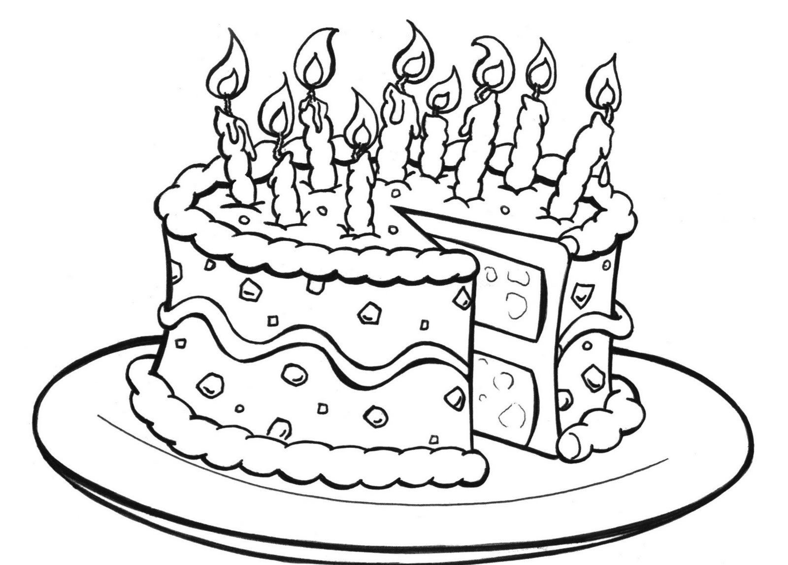Cute Cake Coloring Pages 1600x1149 Cute Cake Coloring Pages