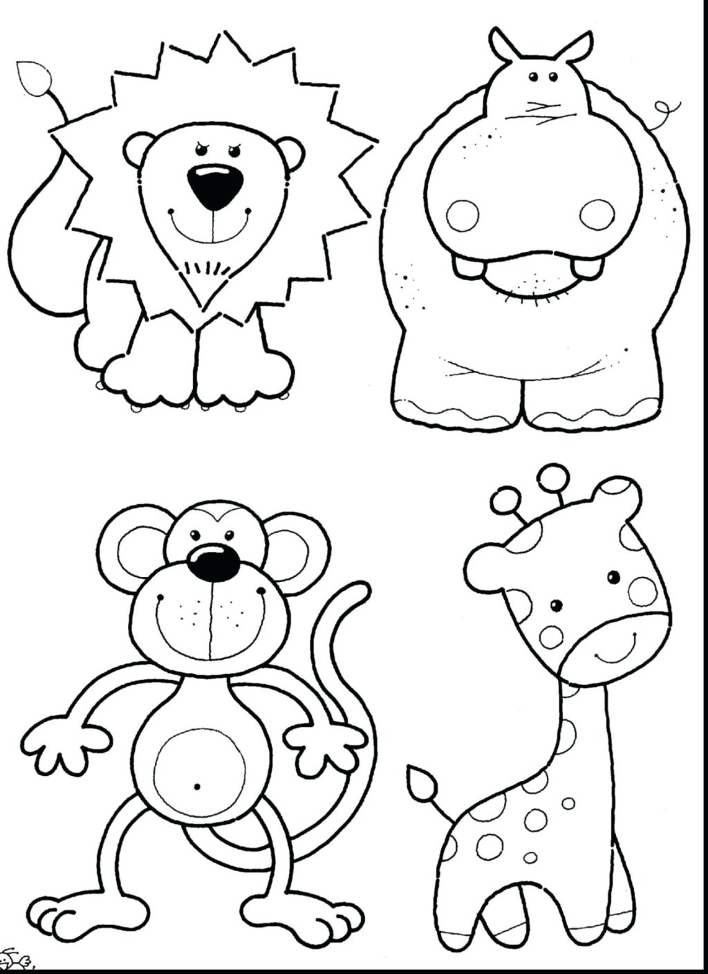 1024x1408 Coloring Pages ~ Cute Baby Animal Coloring Pages Incredible