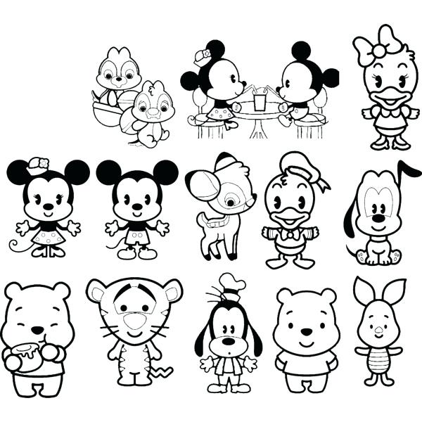 600x600 Disney Cuties Coloring Pages For 6 Pics Of Cute Coloring Pages