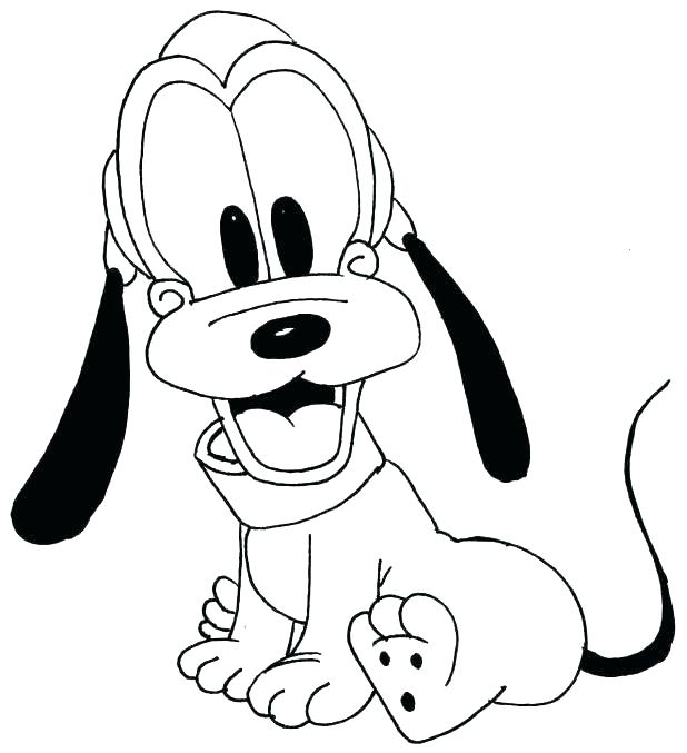 618x677 Cute Puppy Coloring Pages Puppy Cute Dog Coloring Cute Cartoon
