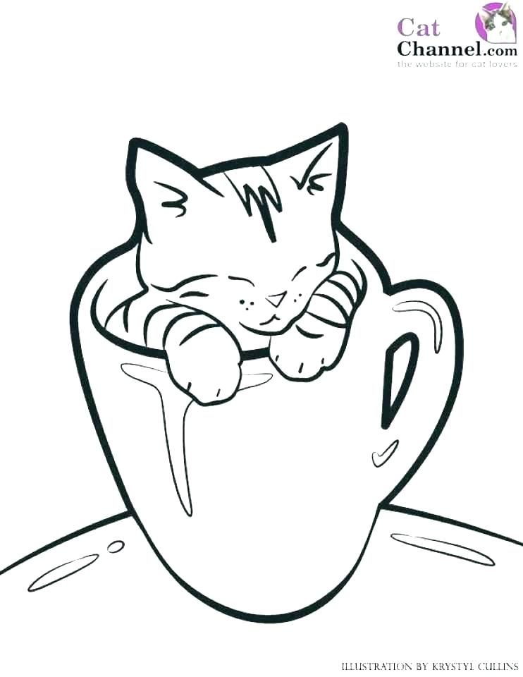 Coloring Pages Of Kittens Cute Kitty Coloring Pages Cute Cat 742x960 Coloring Pages Of Kittens Cute Kitty Coloring Pages Cute Cat