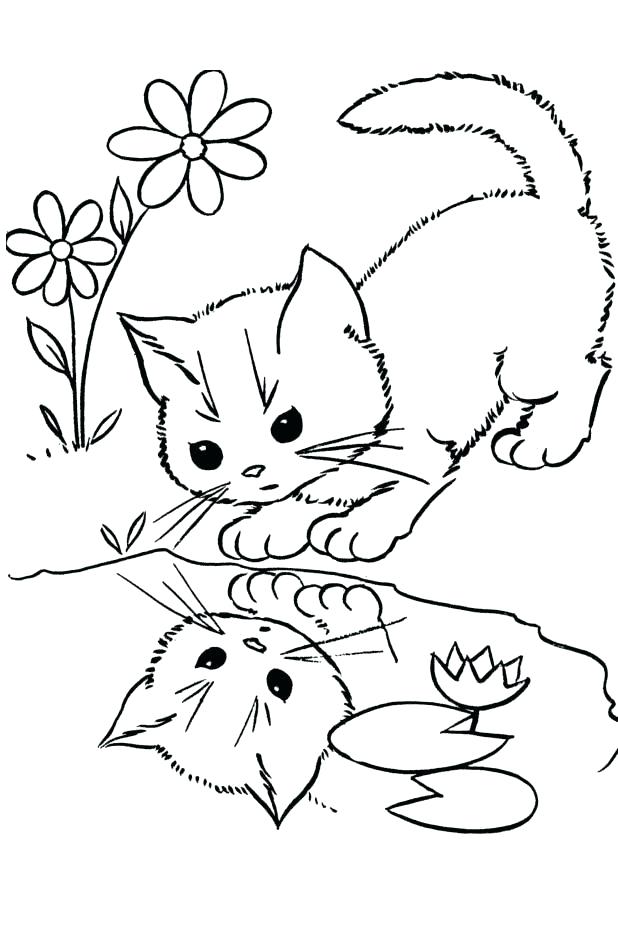 Cute Cat Coloring Pages Free Printable Cat Coloring Pages 618x946 Cute Cat Coloring Pages Free Printable Cat Coloring Pages