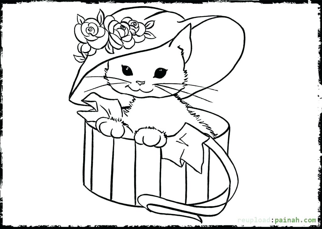 Cute Kitty Coloring Pages Cat Item Hello Coloring Collection 1024x728 Cute Kitty Coloring Pages Cat Item Hello Coloring Collection