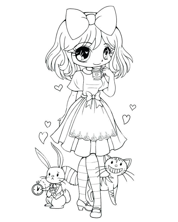 Cute Chibi Coloring Pages To Print Anime Girl Food Coloring 736x920 Cute Chibi Coloring Pages To Print Anime Girl Food Coloring
