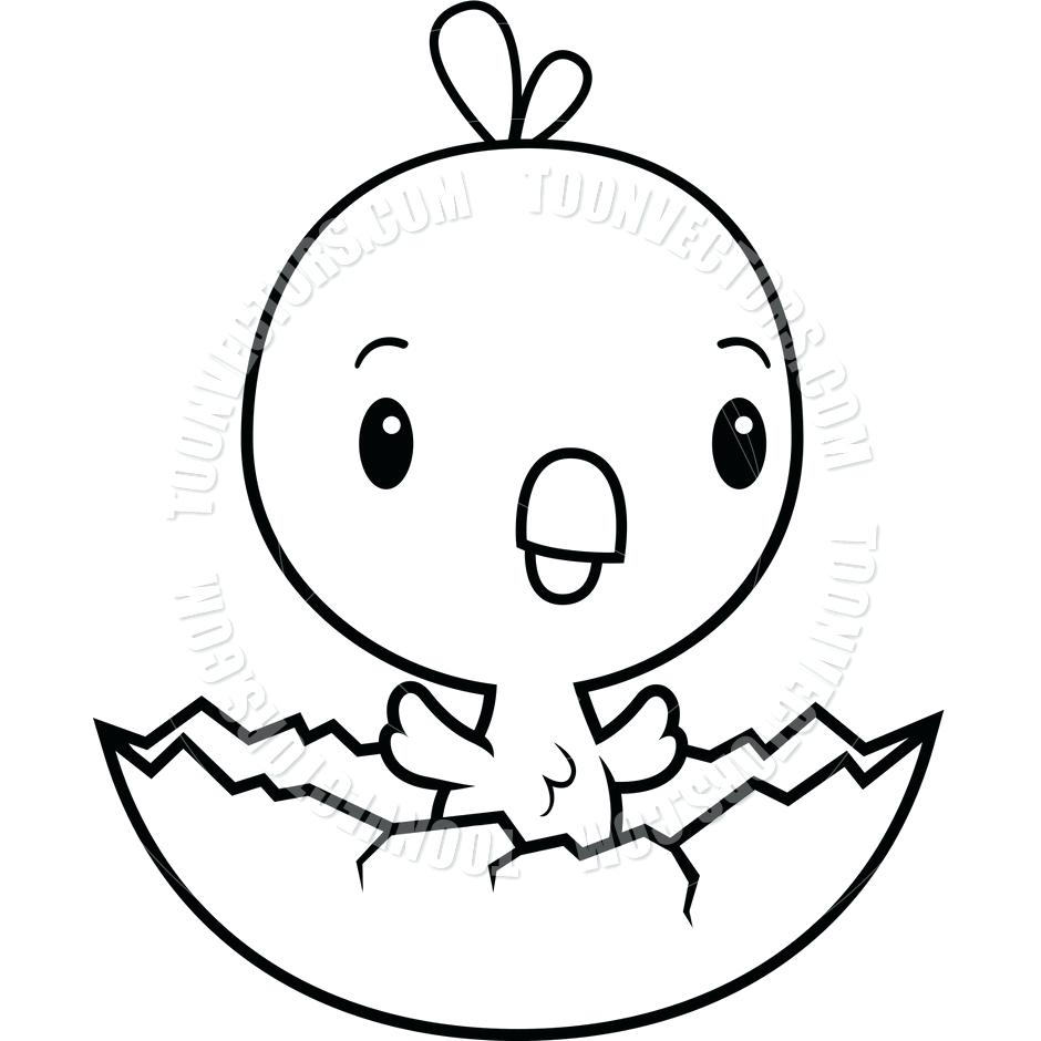 940x940 Professional Cute Baby Chick Coloring Pages Chicks Drawing