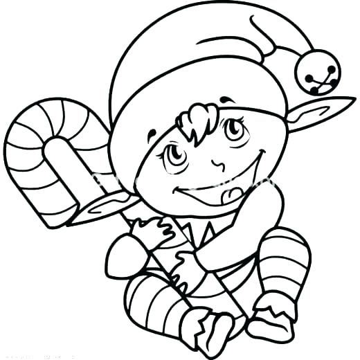 520x520 Christmas Elf Coloring Pages Elf Coloring Pages As Well As Elves
