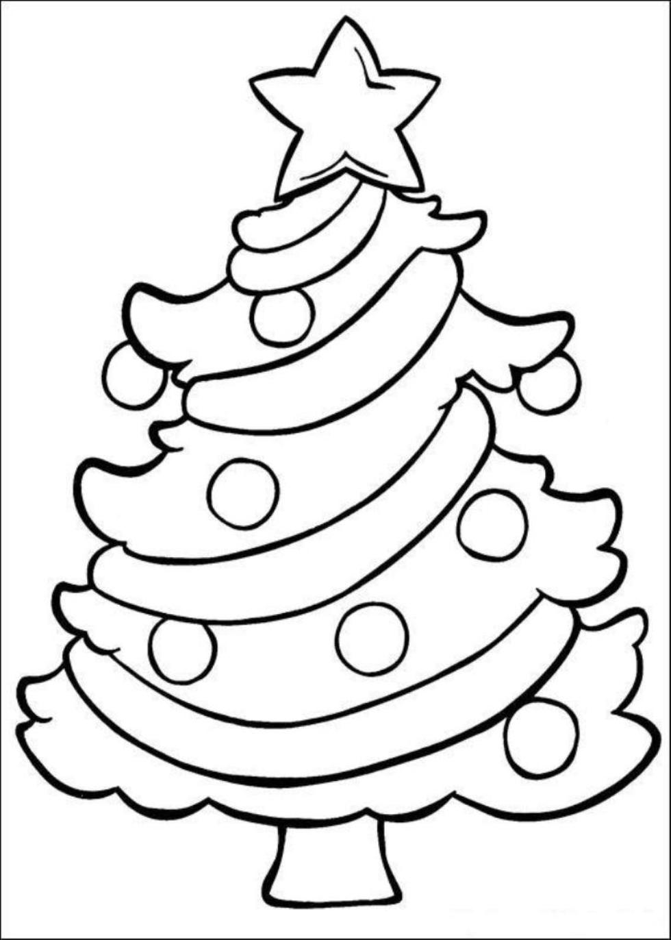 Cute Christmas Tree Coloring Pages 980x1372 Cute Christmas Tree Coloring Pages