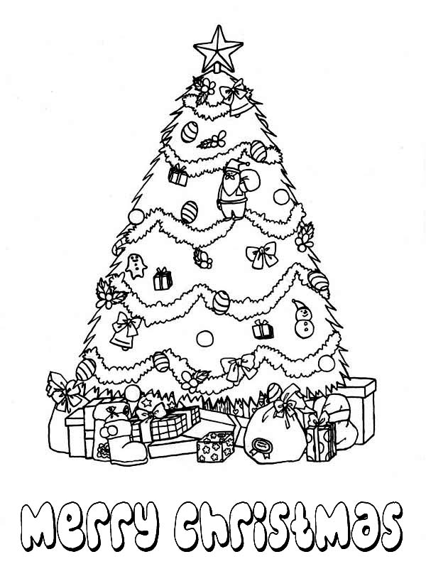 Christmas Tree Coloring Pages 600x825 Christmas Tree Coloring Pages