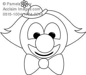 300x261 Cute Clown Coloring Pages. 52 Best Circus Coloring Pages Images