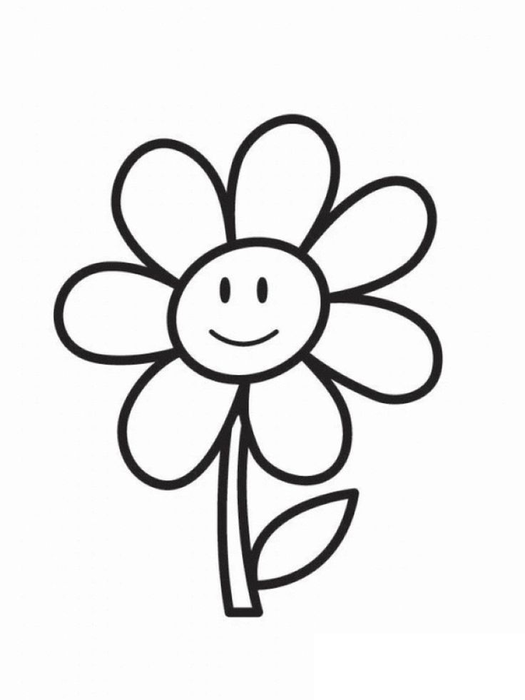 Cute Coloring Pages Of Flowers
