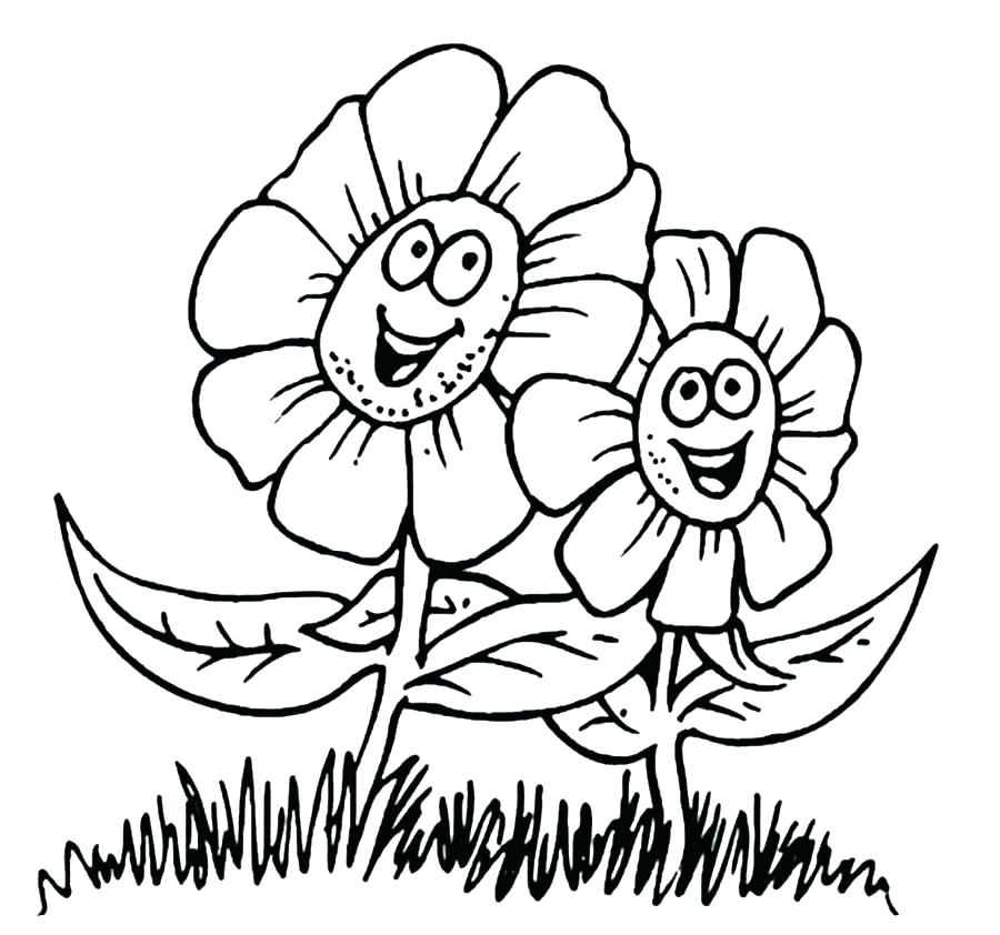 900x842 Coloring Pages For Spring Flowers Color Sheets Of Flowers Adult