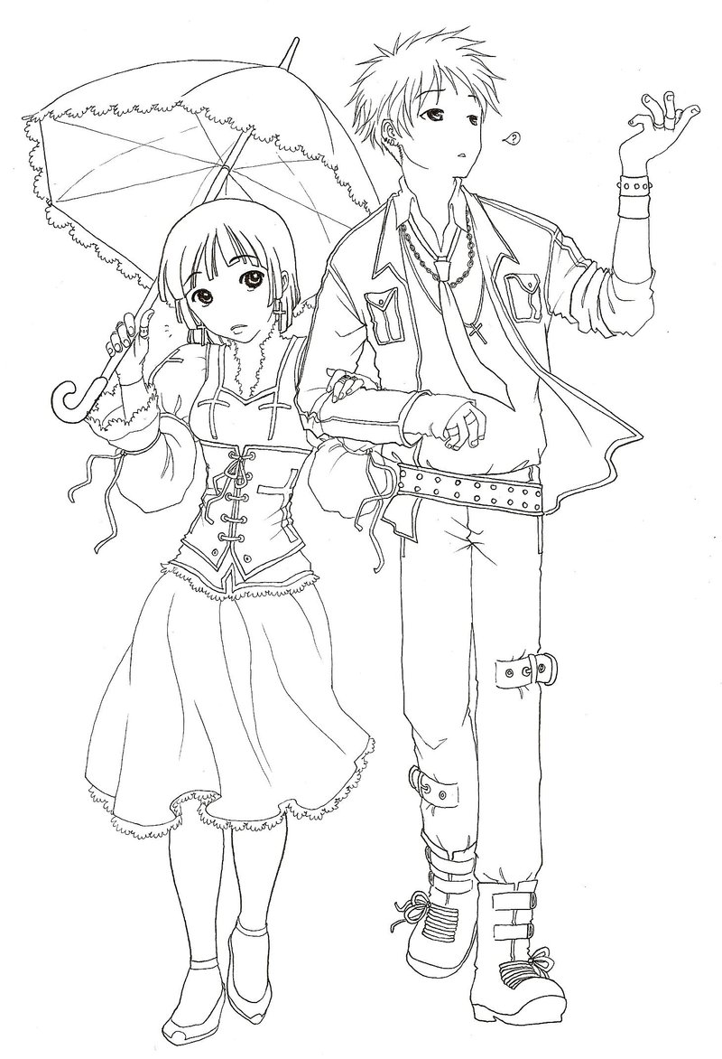 800x1172 Awesome Anime Couple Coloring Pages Coloring Pages For Child
