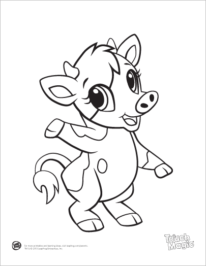 Cute Cow Coloring Pages