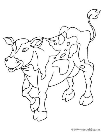 Cute Cow Coloring Pages 364x470 Cute Cow Coloring Pages