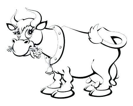 Coloring Cow 450x359 Coloring Cow