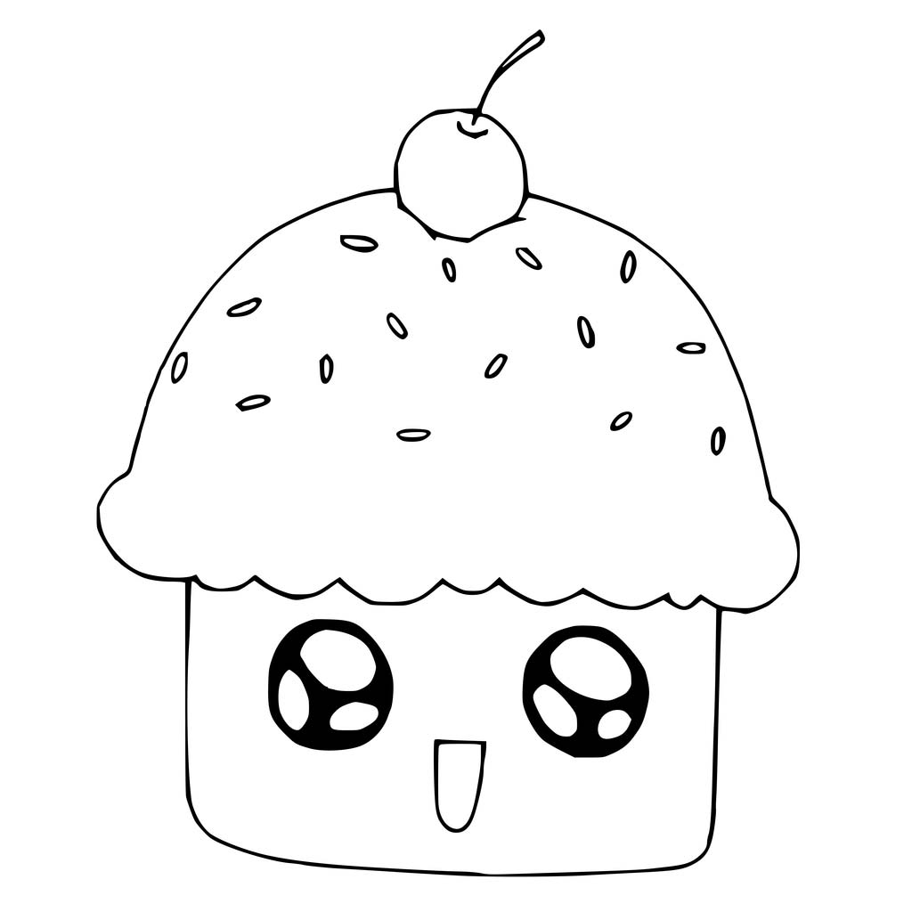 Cute Cupcake Coloring Pages At GetColorings Free Printable 