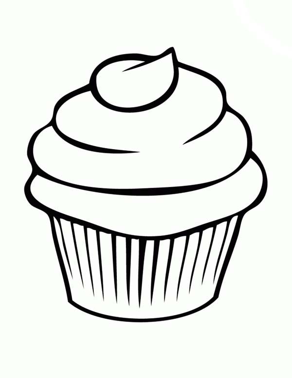 600x776 Cupcake Coloring Pages