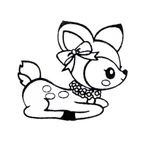 Cute Deer Stamp With Ribbon Kawaii Japan Kawaii, Stamps And Digi 500x500 Cute Deer Stamp With Ribbon Kawaii Japan Kawaii, Stamps And Digi