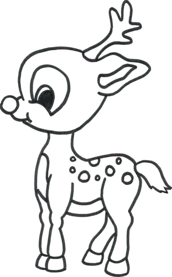Baby Deer Coloring Pages Cute Baby Reindeer Coloring Page Baby 560x900 Baby Deer Coloring Pages Cute Baby Reindeer Coloring Page Baby