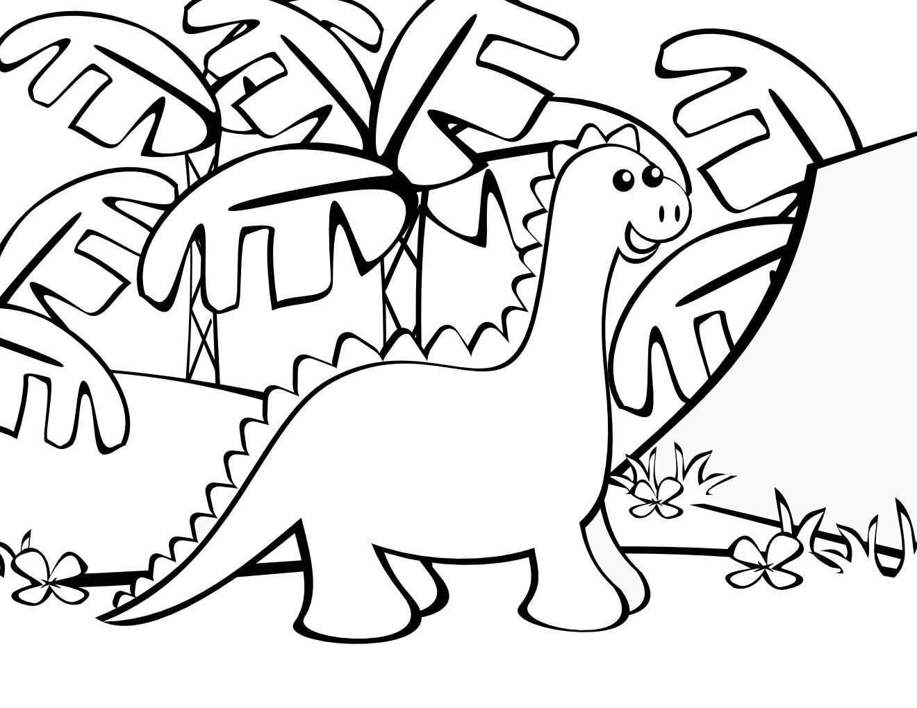 Cute Dinosaur Coloring Page Acpra 1320x1020 Cute Dinosaur Coloring Page Acpra