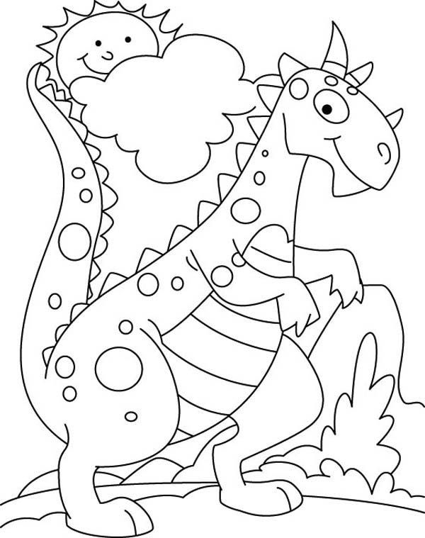 Cute Dinosaur Coloring Pages 600x759 Cute Dinosaur Coloring Pages