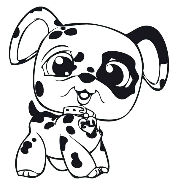 Dog Coloring Page Little Pet Shop Baby Dalmatian Dog Coloring 600x623 Dog Coloring Page Little Pet Shop Baby Dalmatian Dog Coloring