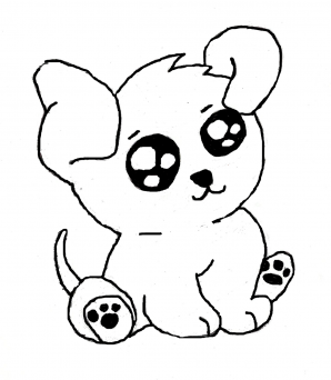 298x342 Focus Cute Dog Coloringges Puppy To Print Coloring Pages Picture