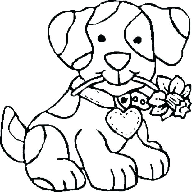 618x618 Cute Dog Colouring Sheets Kids Coloring Dog Printable Coloring