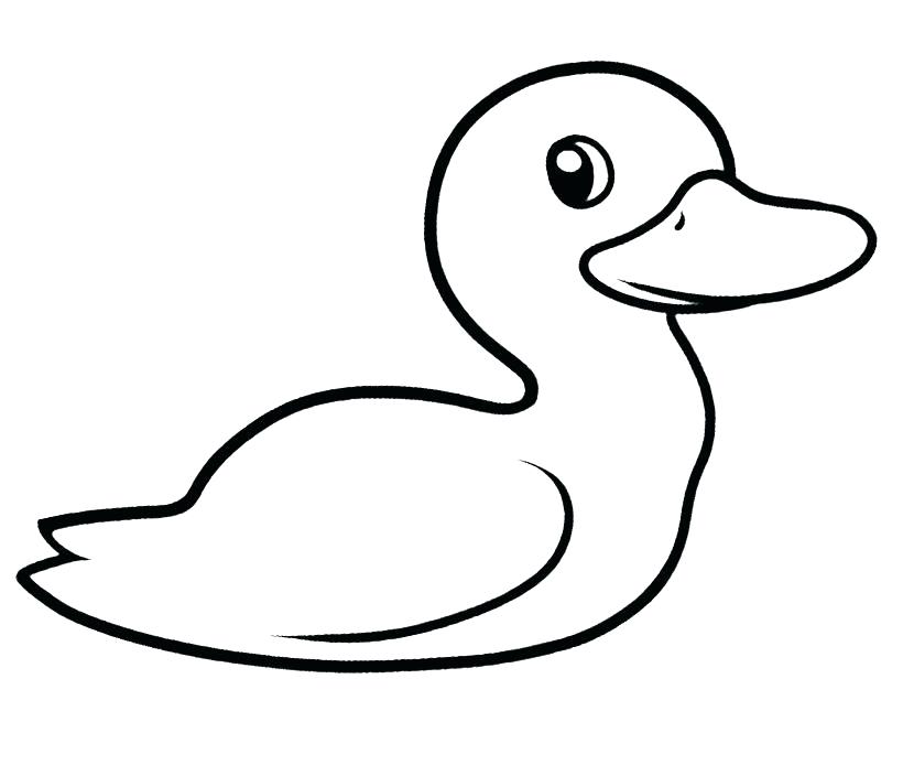 820x694 Duckling Coloring Page Cute Duck Coloring Pages Cute Duckling