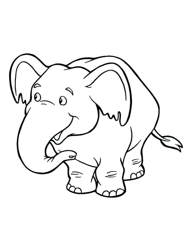 600x775 Cartoon Elephant Coloring Pages Cute Elephant Coloring Pages Also