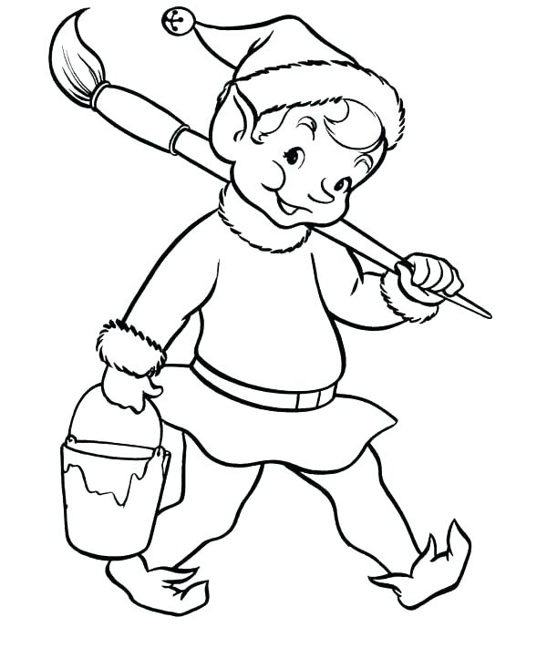 600x734 Christmas Elves Coloring Pages Cute Elf Coloring Pages Egg Hunts