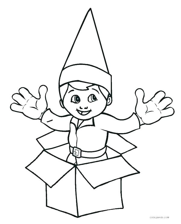 600x742 Christmas Elves Coloring Pages Elf Coloring Page Elf Coloring