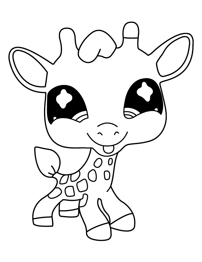 670x867 Littlest Pet Shop Deer Cute Coloring Pages Pet