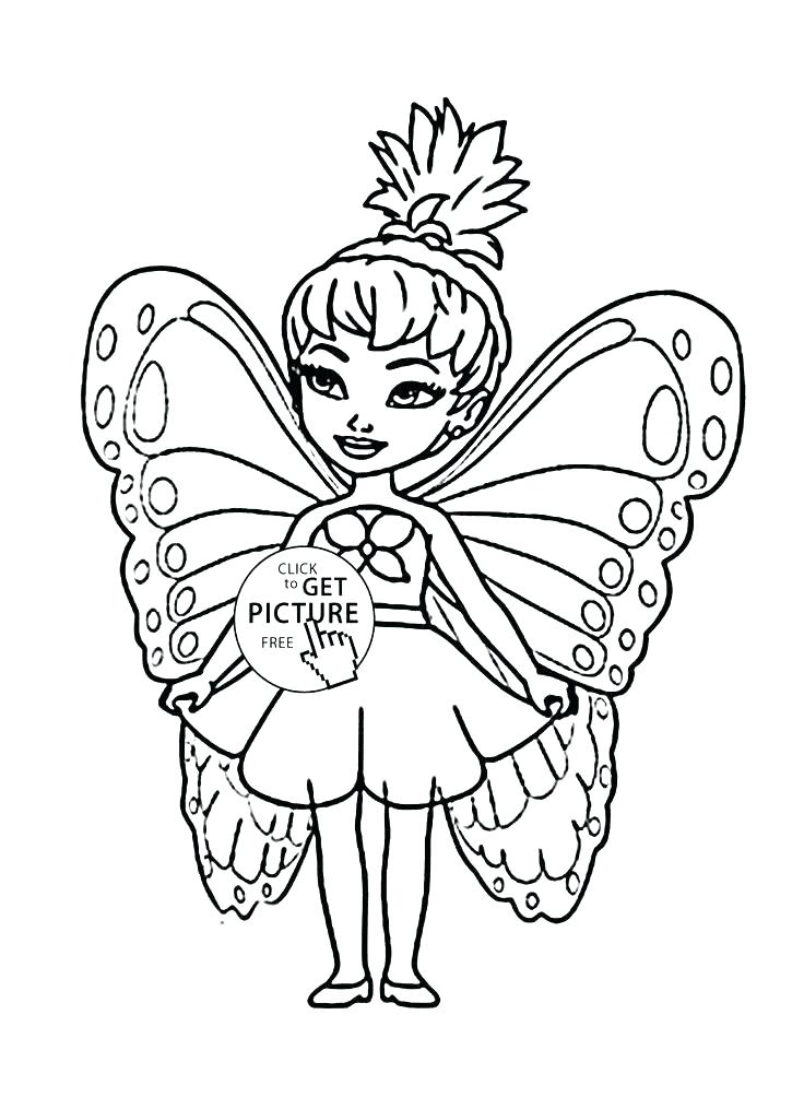 736x1015 Coloring Pages Of Girl Coloring Pages For Girl Cute Little Fairy