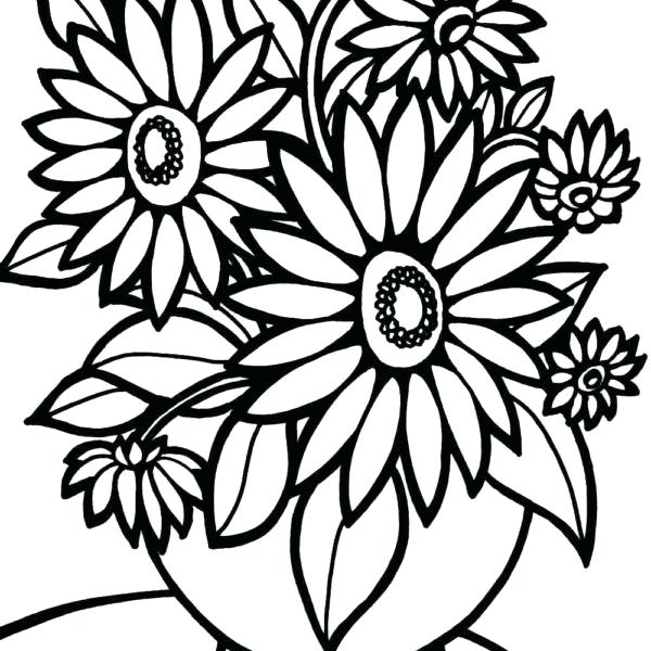 Cute Flower Coloring Pages at GetColorings.com | Free printable ...