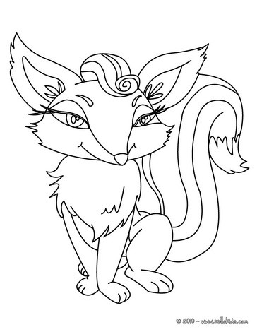 Cute Fox Coloring Pages 364x470 Cute Fox Coloring Pages