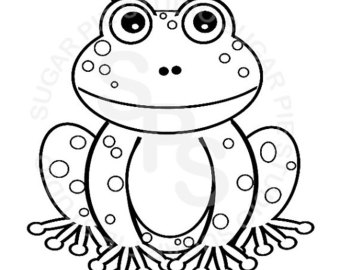 340x270 Frog Coloring P On Animal Cute Frog Coloring Pages Printable