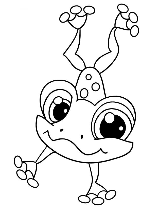 623x840 Cute Frog Coloring Pages