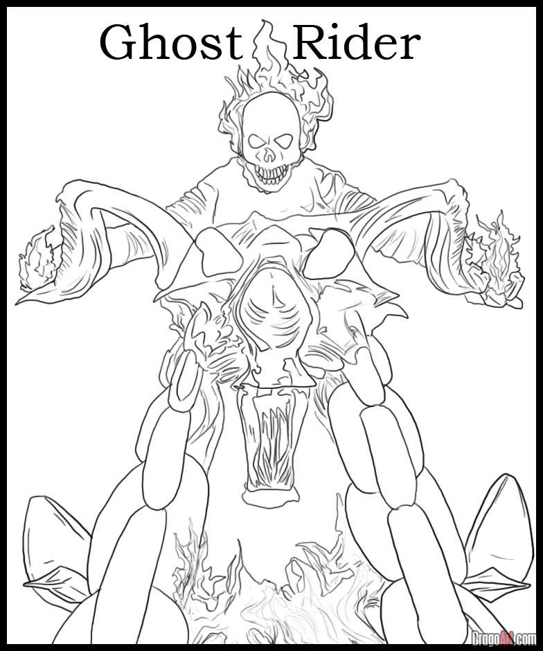 Ghost Rider Coloring Pages 784x939 Ghost Rider Coloring Pages