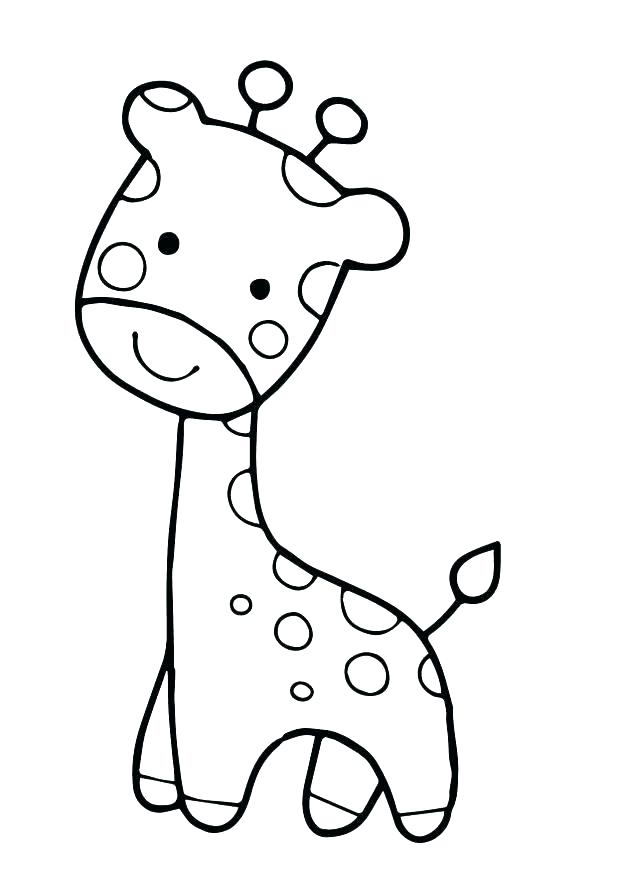 618x874 Cute Baby Giraffe Coloring Pages Wallpaper