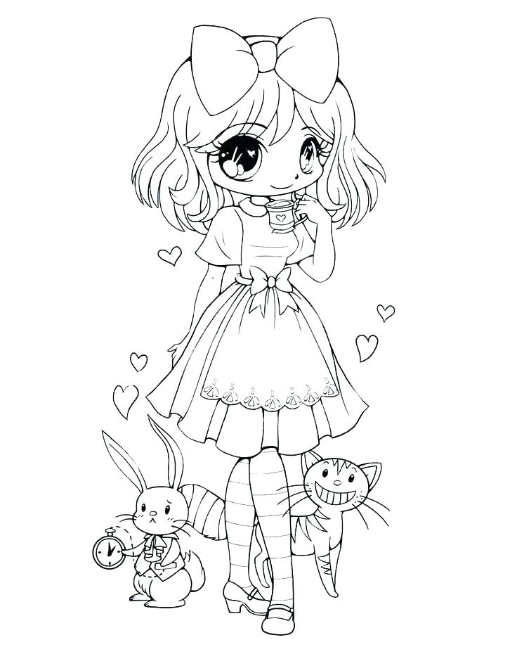 Cute Girl Coloring Pages Print at GetColorings.com | Free printable ...