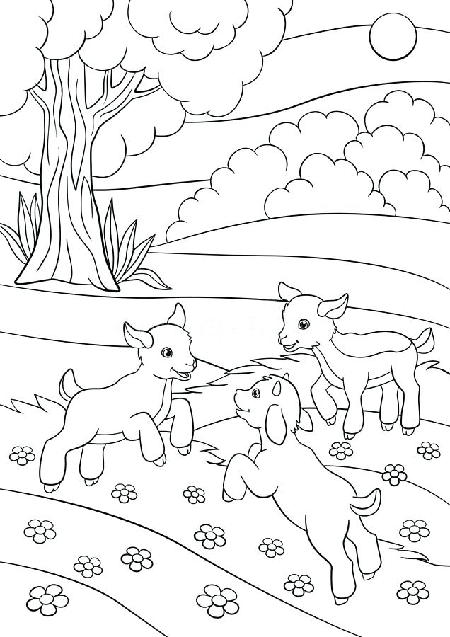 636x900 Baby Goat Coloring Pages Kids Activities Coloring Pages Farm