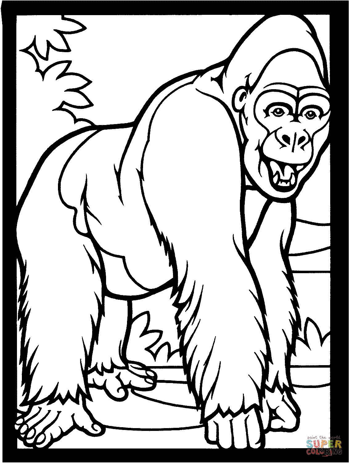 1132x1500 Unique Funny Gorilla Coloring Pages Design Free Coloring Pages