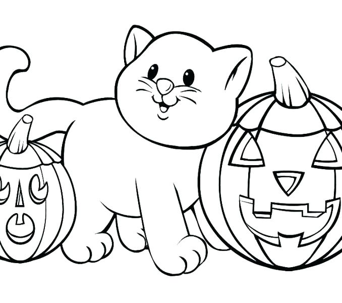 678x600 Cute Halloween Coloring Pages Blank Coloring Pages Coloring Page