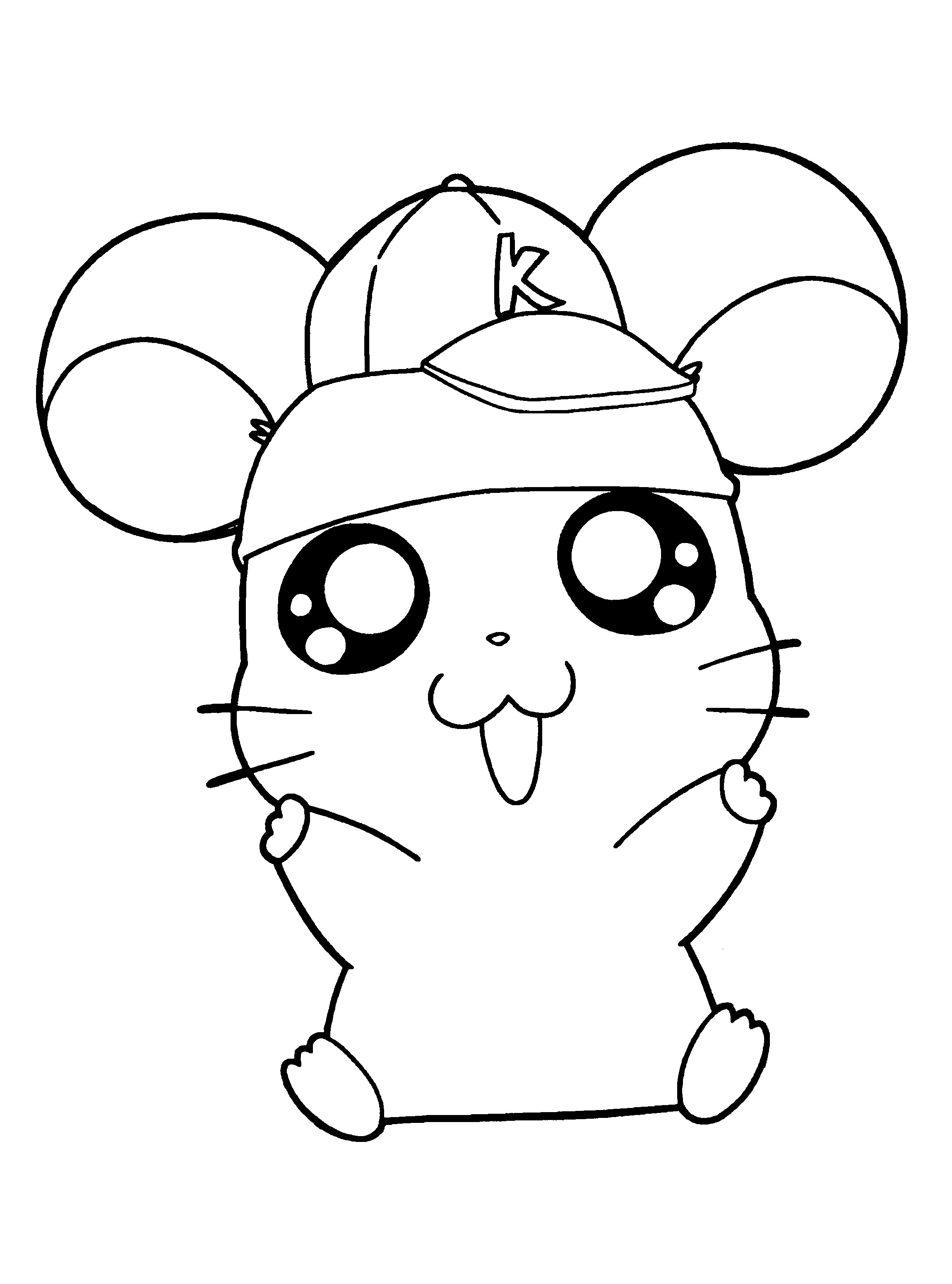 2300x3100 Cute Hamster Coloring Pages Free Coloring For Kids 2018