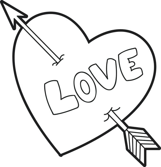 678x700 Cute Heart Coloring Pages Heart Coloring Page Heart Shape Coloring